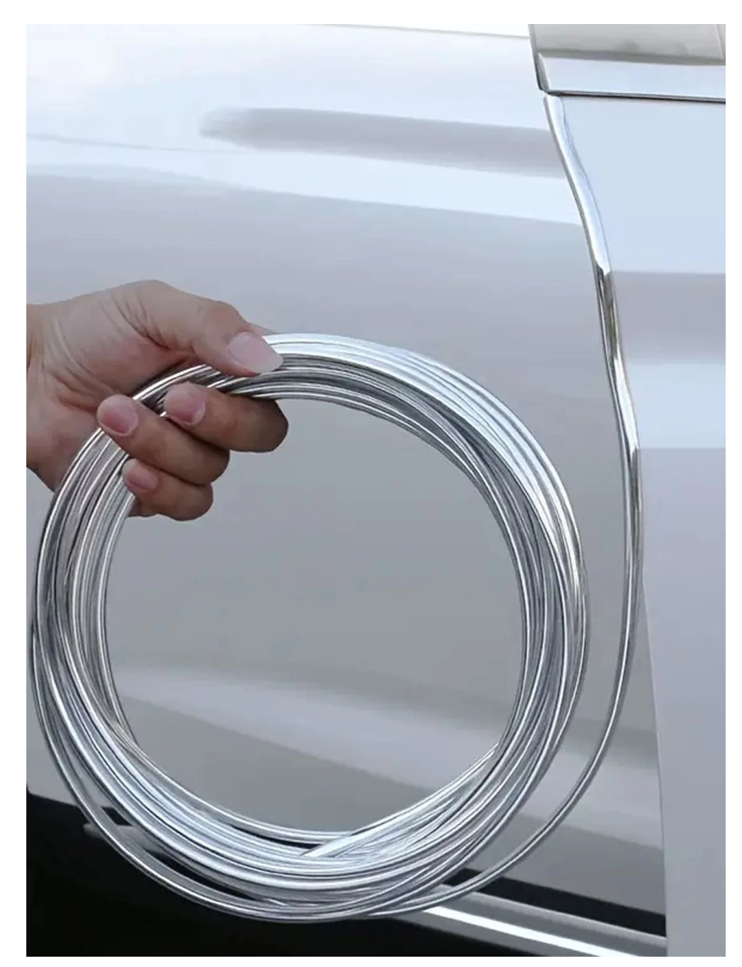 Shine & Shield: 5M Electroplated Car Door Anti-Collision Strip - Stylish Soundproof Protection!