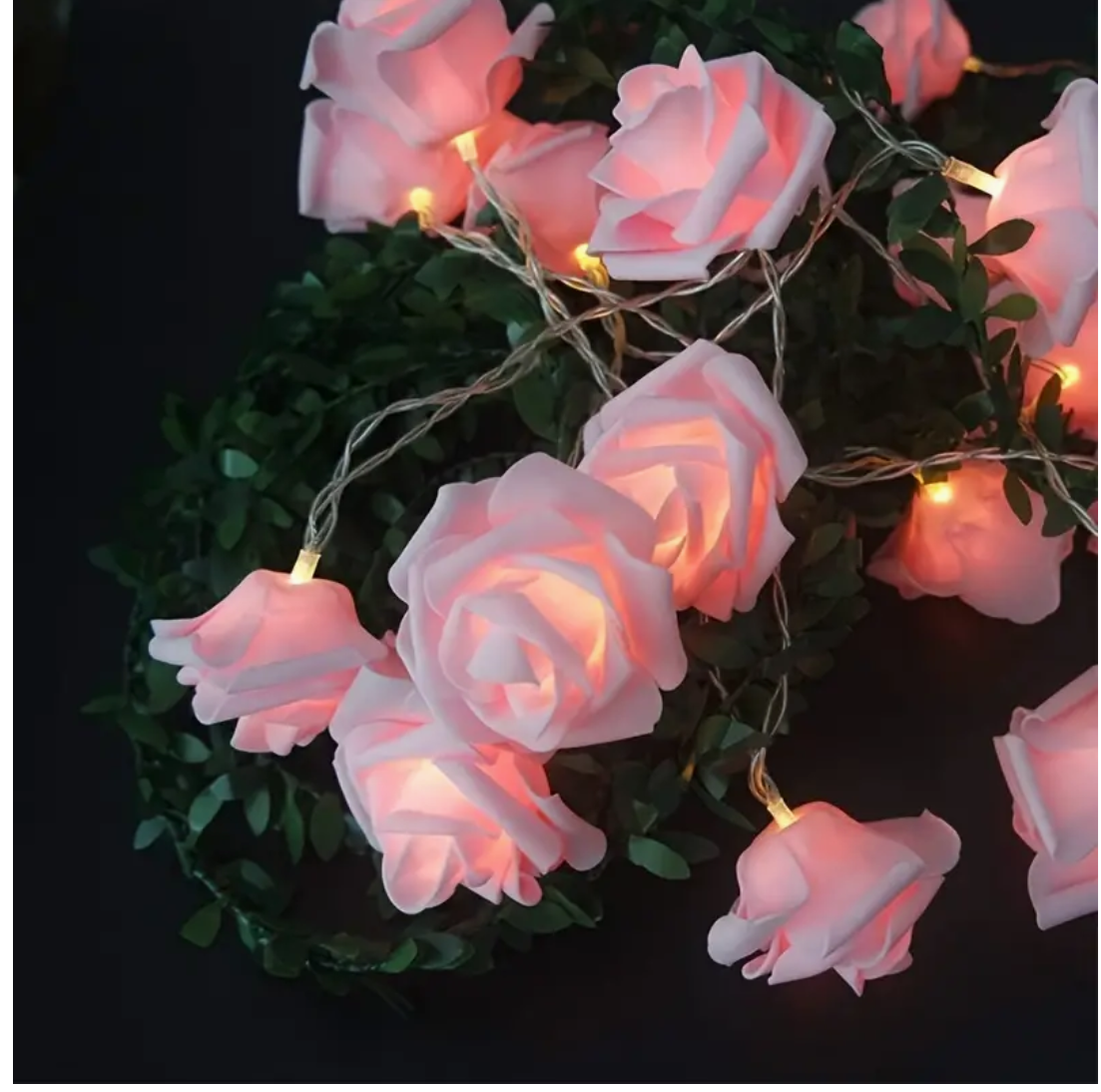 Glowing Romance: LED Rose String Lights for Magical Moments - Perfect for Valentine's Day, Weddings, and Year-Round Celebrations!