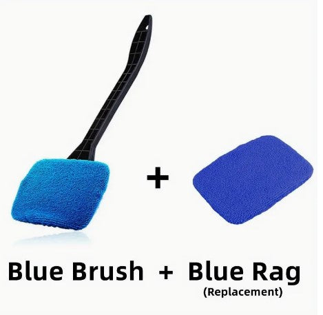 Shine On: Premium Window Cleaning Brush Kit - Effortless Car Window Care Made Simple!