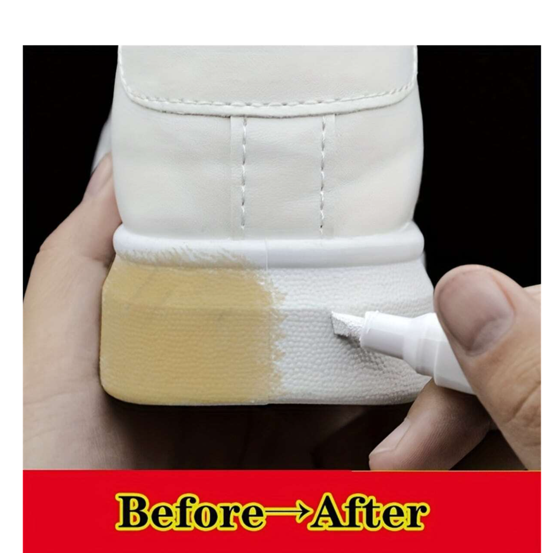 Revitalize Your Soles: 1PC Shoe Cleaning & Color Touch-Up Pen - Banish Yellowing, Brighten Whites!
