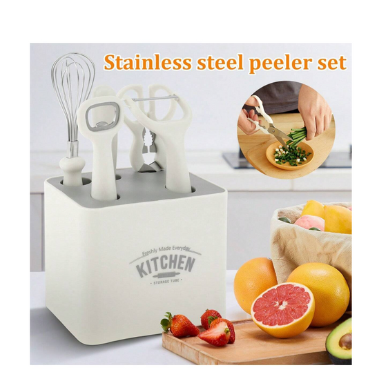 Slice, Dice, and Delight: Elevate Your Kitchen with our 6Pcs Stainless Steel Peeler Set!