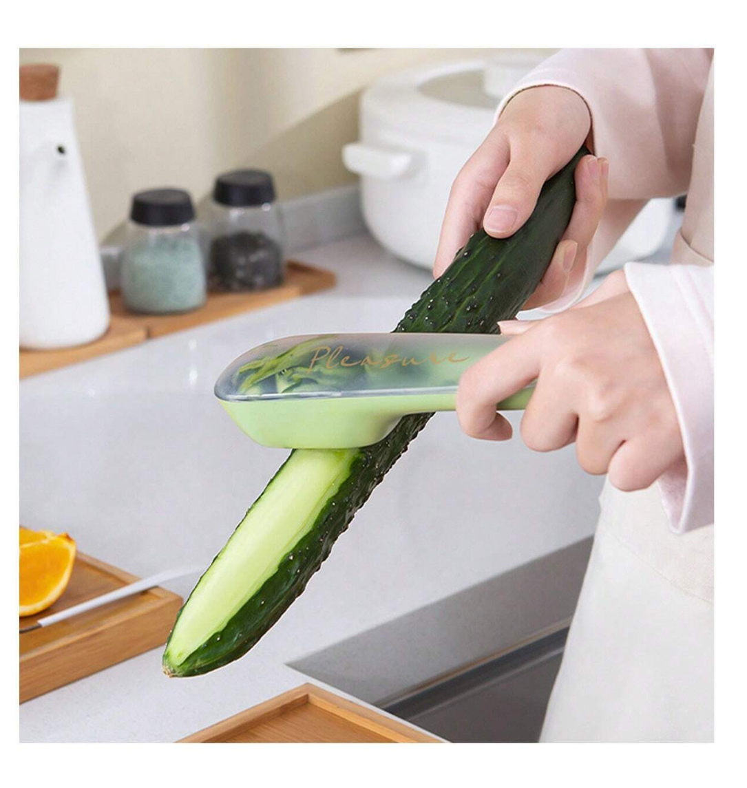 Slice, Store, and Simplify: Revolutionize Your Kitchen with our Multifunctional Stainless Steel Peeler!