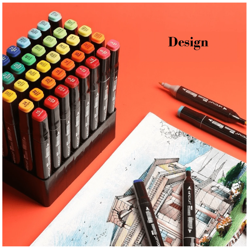 Colorful Canvas Mastery: 168 Colors Double-Ended Sketch Markers with Base - Unleash Your Artistic Brilliance!