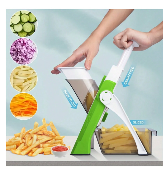 Slice & Dice Delight: Upgrade Your Kitchen with Our Safe and Versatile Food Slicer!