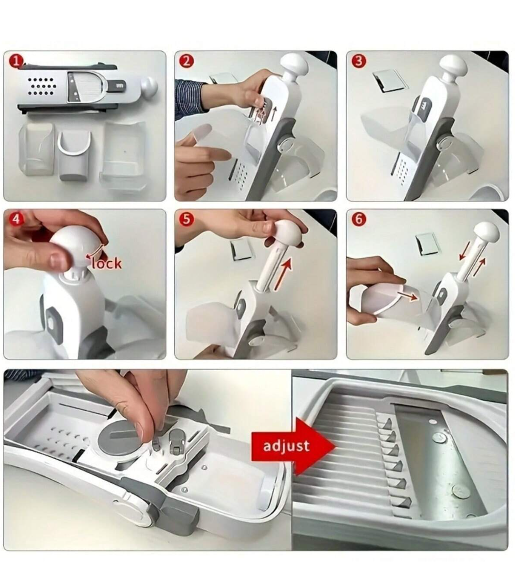 Slice & Dice Delight: Upgrade Your Kitchen with Our Safe and Versatile Food Slicer!