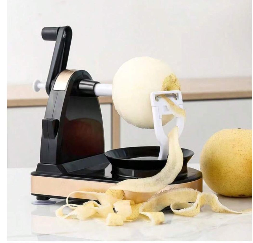 Peel, Slice, and Dice: Unleash Culinary Creativity with Our Multifunction Hand-Cranked Fruit and Vegetable Peeler!