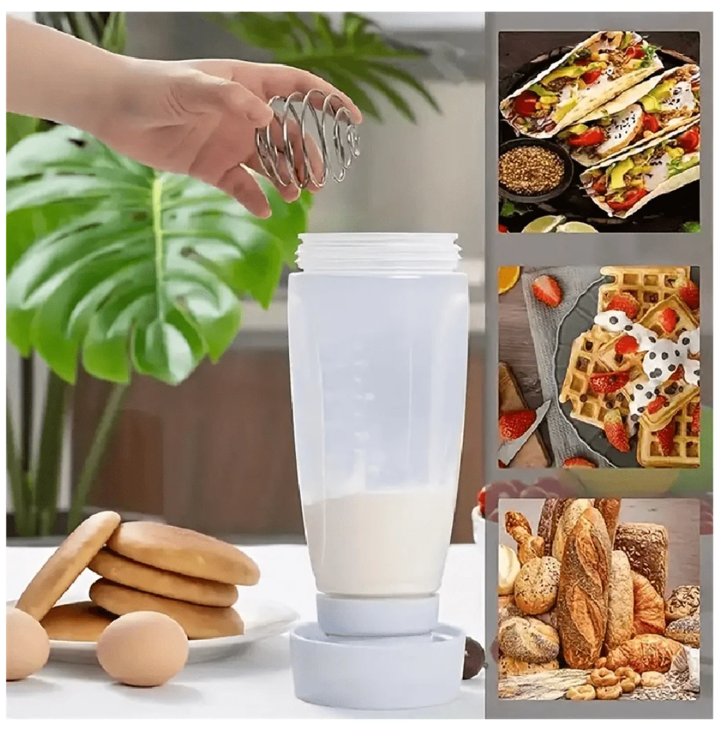 Whisk, Pour, Perfect: Revolutionize Your Baking with our Pancake Batter Dispenser Bottle!