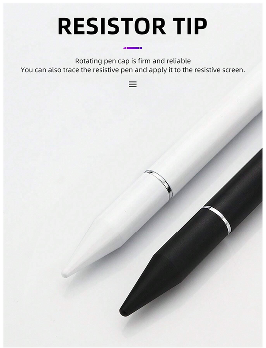 Touch of Elegance: 1pc White 3-In-1 Touchscreen Stylus Pen – Compatible, Magnetic, and Ready to Elevate Your Digital Experience!