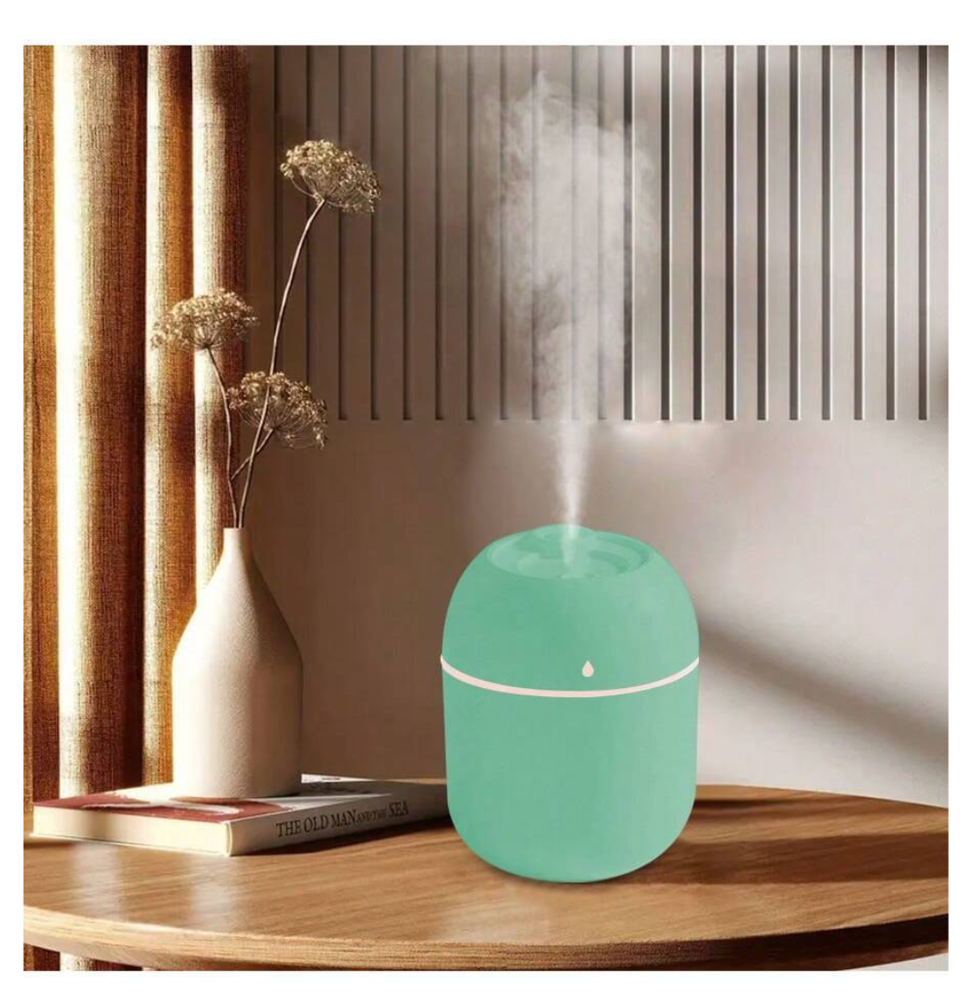 Serene Drops: Transform Your Space with 1pc Water Drop Shaped White Humidifier & LED Nebulizer!