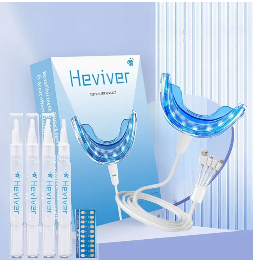 Dazzle Your Smile: 1-Set LED Teeth Kit for Stain Reduction – Home Dental Products for Sensitive Teeth!