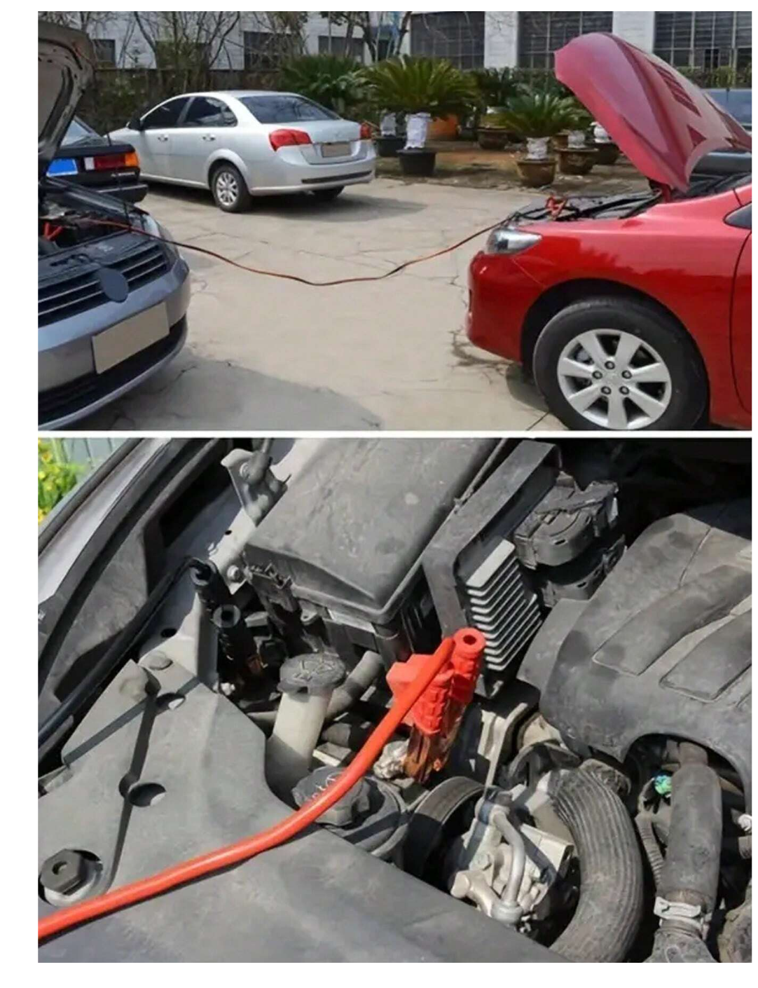 Power Up Your Drive: Introducing the 1pc 500AMP Car Battery Line for Instant Emergency Connection!