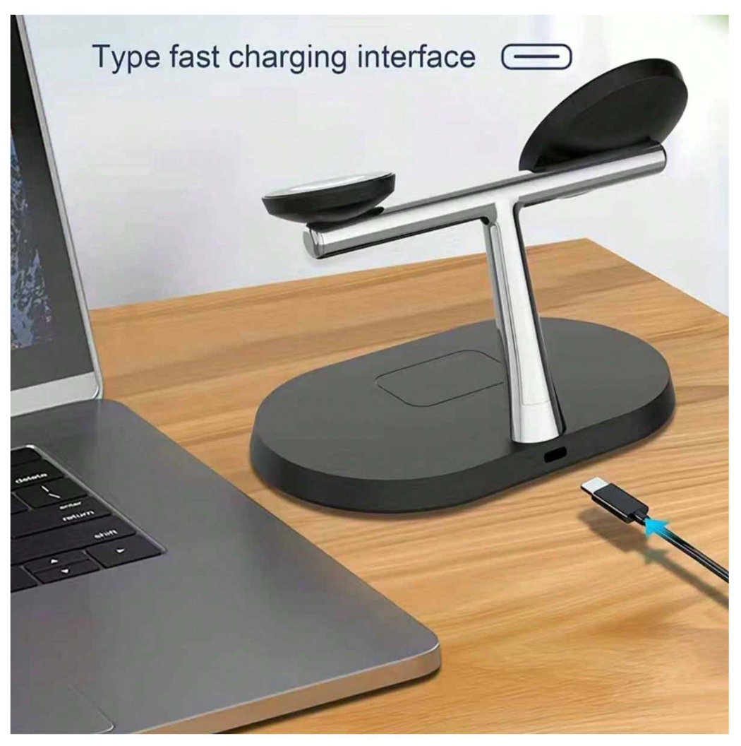 Magnetic Mastery: 3-in-1 Fast Wireless Charging Station for iPhone, Apple Watch & AirPods – Elevate Your Charging Experience!