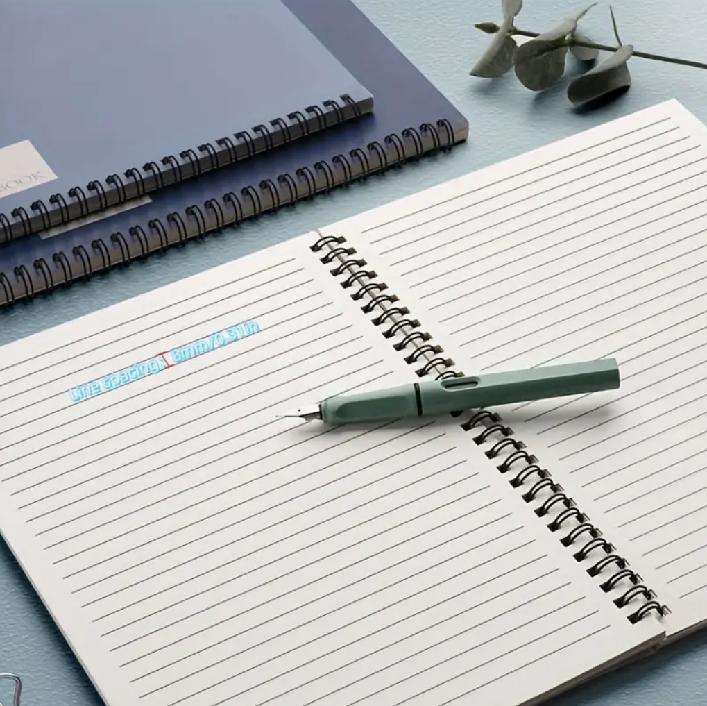 Simplicity Unleashed: 4pcs A5 Coil Notebooks for Office and Study - Perfect for Diaries, Exercises, and Student Brilliance!