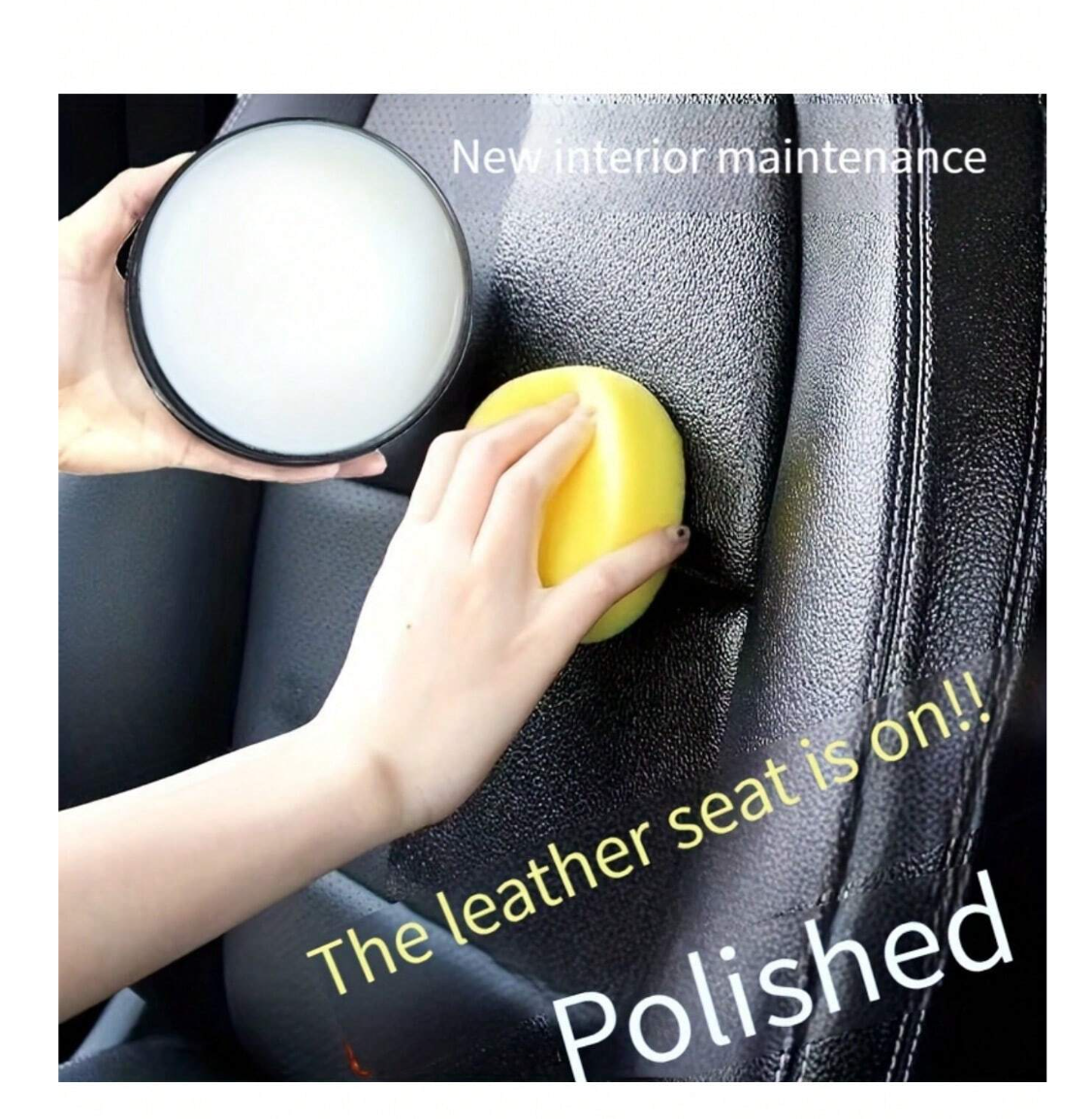 Revitalize & Protect: Introducing 1PC Car Leather Seat Maintenance Cream for Ultimate Interior Care!