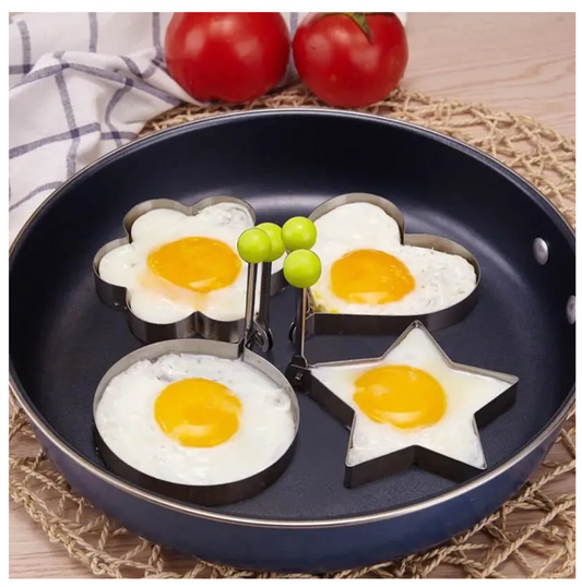 Heartfelt Breakfast Delight: 1pc Stainless Steel Fried Egg Ring Mold for Crafting Love-Shaped Egg Masterpieces!