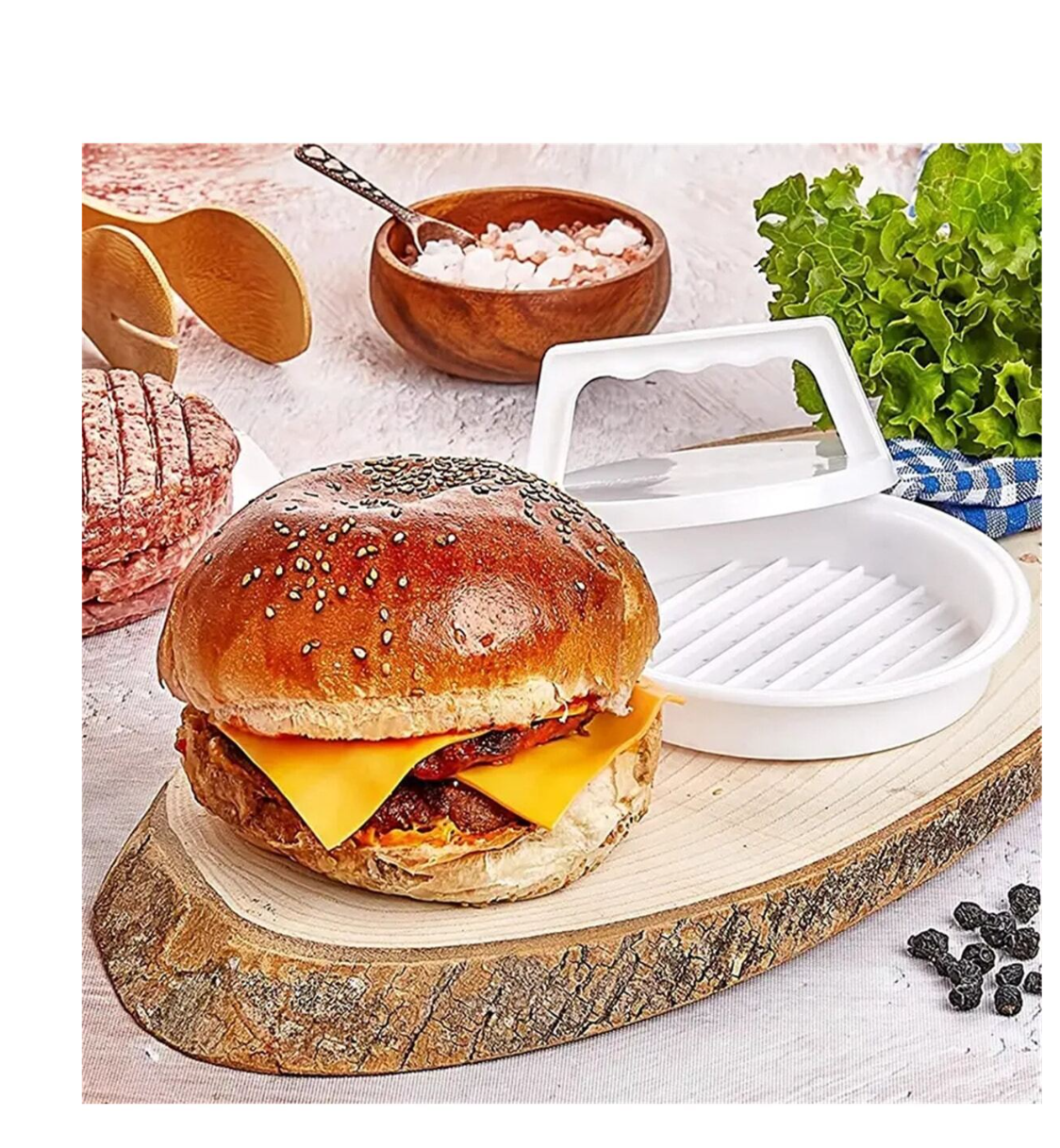 Burger Bliss: Make Perfect Patties with our Hamburger Maker Press Machine!