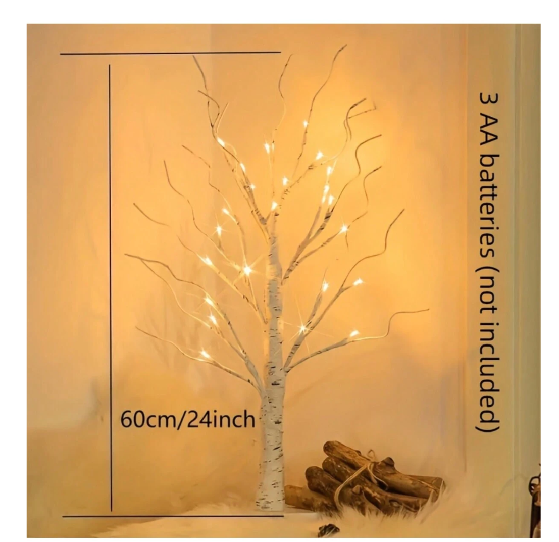 Enchanting Glow: 24 LED Flickering Easter Trees - Elf Light Elf Tree Decoration for Magical Outdoor Adventures!