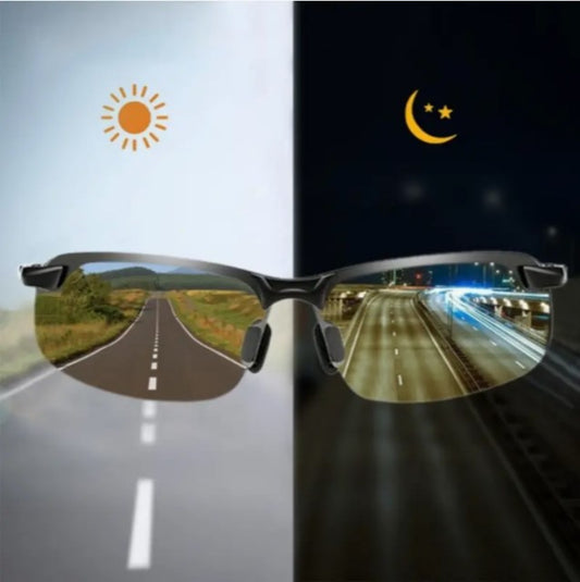 Drive Smart: Polarized Photochromic Sunglasses - Men's Transition Lens Sunglasses for Smooth Driving, No Case Needed