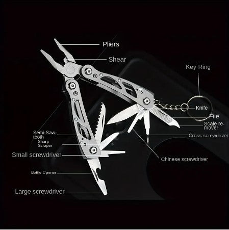 Swiss-Army Essential: Ultimate Portable Multifunctional Pliers Tool Set for Camping, Industrial, and Outdoor Adventures!