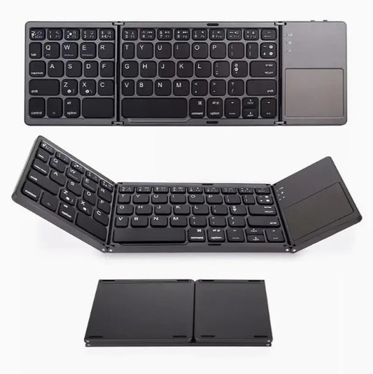 Tri-Fold Tranquility: Wireless Ultra-Thin Keyboard for Office & On-the-Go Computing Across Three Systems