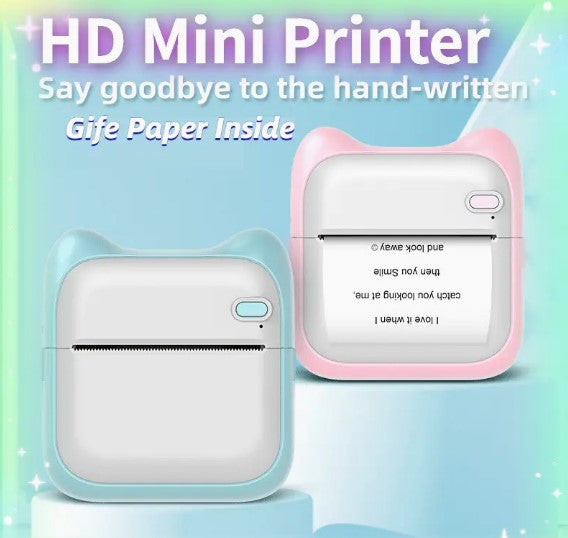 "Capture & Print Memories On-The-Go: Portable Mini Photo Printer for iPhone/Android - Perfect for Gifts, Study Notes, and Work!"
