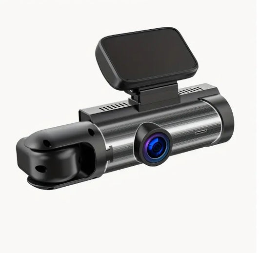 "Complete Coverage: Front and Inside Dash Camera - 1080p HD, G-Sensor, Night Vision, Loop Recording, Wide-Angle Car DVR!"