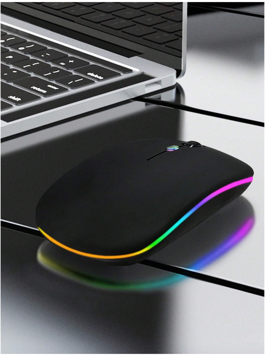 Illuminate Your Gaming Experience: The Whisper-quiet Magic of RGB Light Silent Wireless Gaming Mouse!
