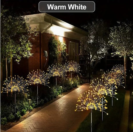 "GardenGalaxy: DIY Solar Fireworks Lights - Illuminate Your Garden with Dazzling DIY Decor!"