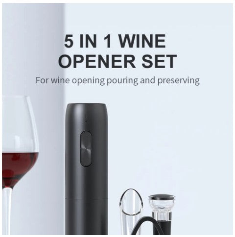 "Effortless Elegance: Rechargeable Electric Wine Bottle Opener - Automatic Corkscrew with Charging Base for Perfect Wine Moments"