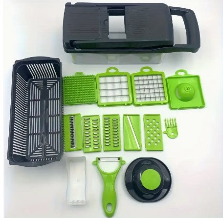 Ultimate Kitchen Companion: 16-Piece Vegetable Chopper Set - Effortless Meal Prep at Your Fingertips