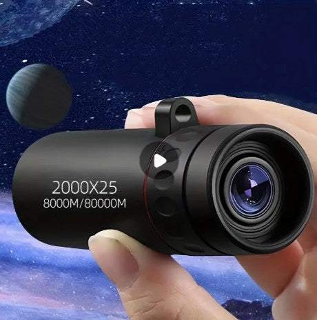 Zoom into Brilliance: 2000x25, 12X HD Magnification Monocular - 3.6 Inch High Power Telescope, Your Perfect Photo Gift!