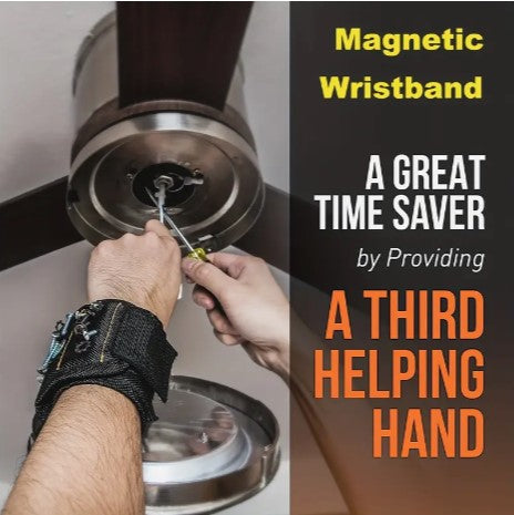 Hands-Free Handyman Magic: 1pc Magnetic Wristband Perfect for Holding Screws, Nails, and Drill Bits - The Ultimate Unique Christmas Gift for DIY Enthusiasts & Men!