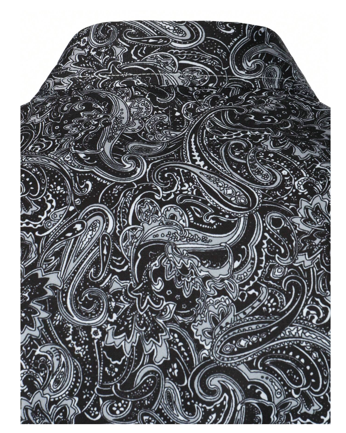 Paisley Elegance: Elevate Your Style with Manfinity Homme Men's Distinctive Print Shirt.