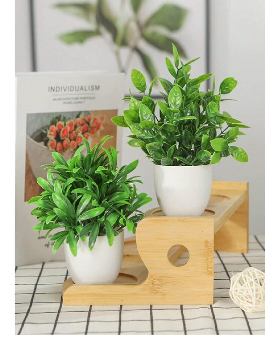 EcoChic: Mini Faux Eucalyptus Plants - Perfect Home & Office Decor Delight!