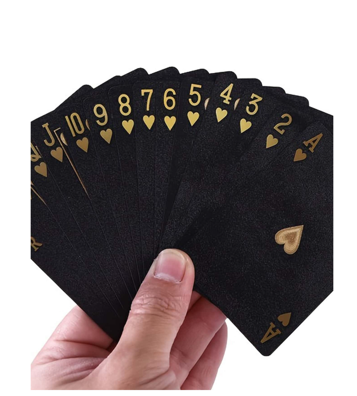 Black Magic: Elevate Your Game with Waterproof Playing Cards Set!