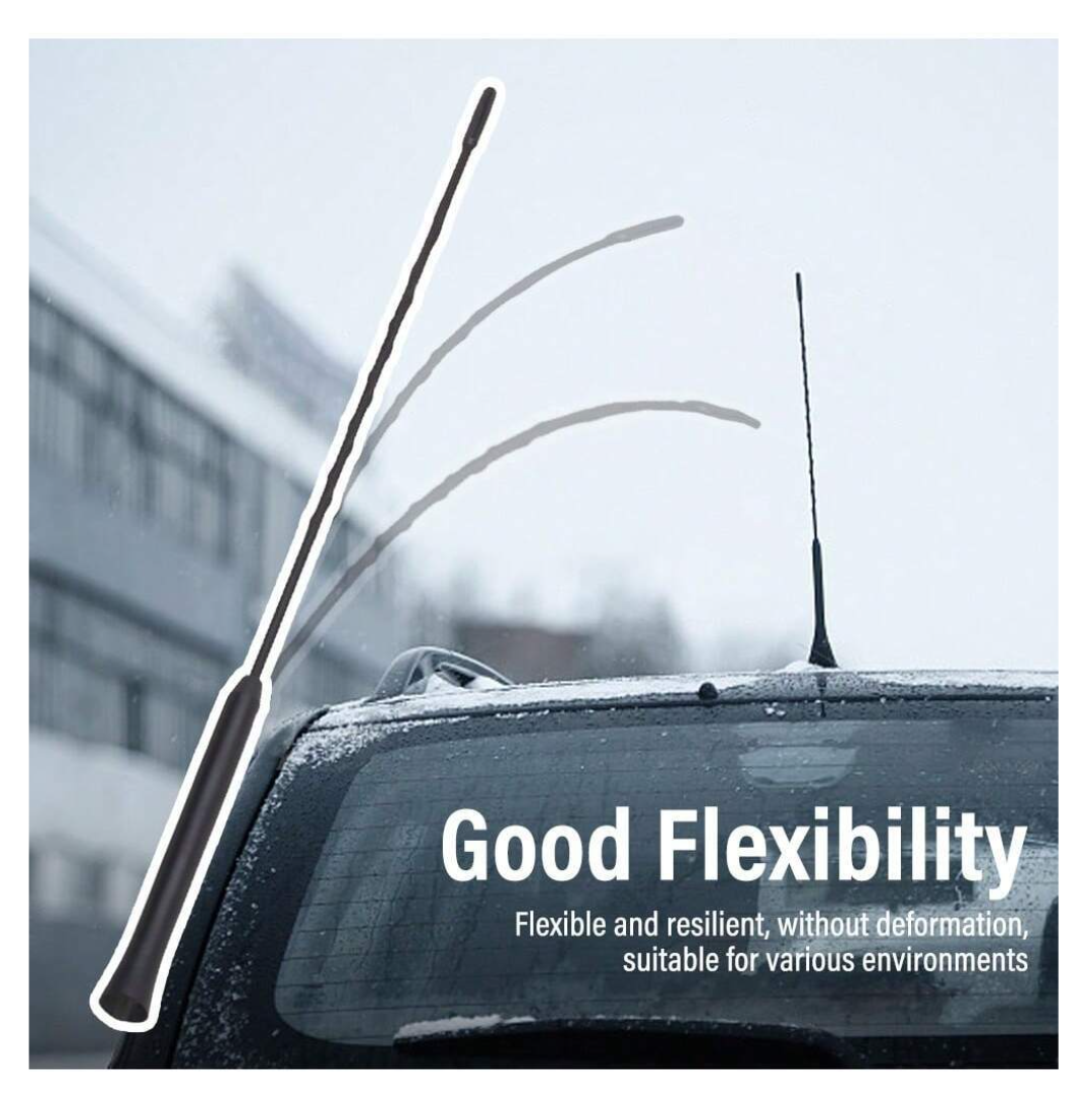 Sky High Clarity: Universal Car Roof Mount Mast Whip Antenna for Enhanced Stereo Radio Signals - Amplify Your Drive!