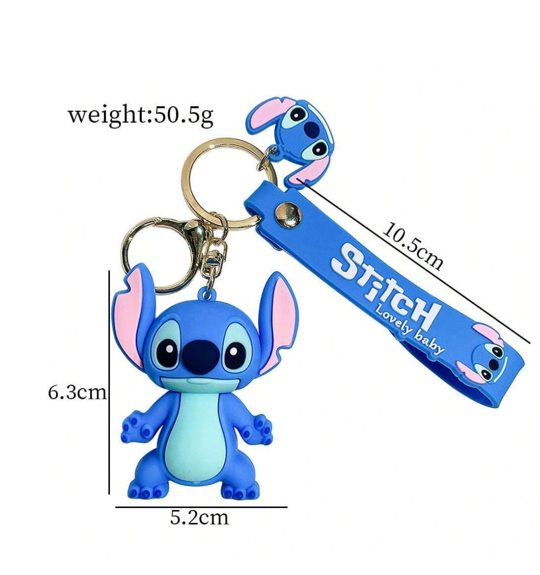 Stitching Memories: Adorable Lilo & Stitch Keychain - Perfect Anime Pendant for Women's Car Keys, Ideal for Birthday and Graduation Gifts!