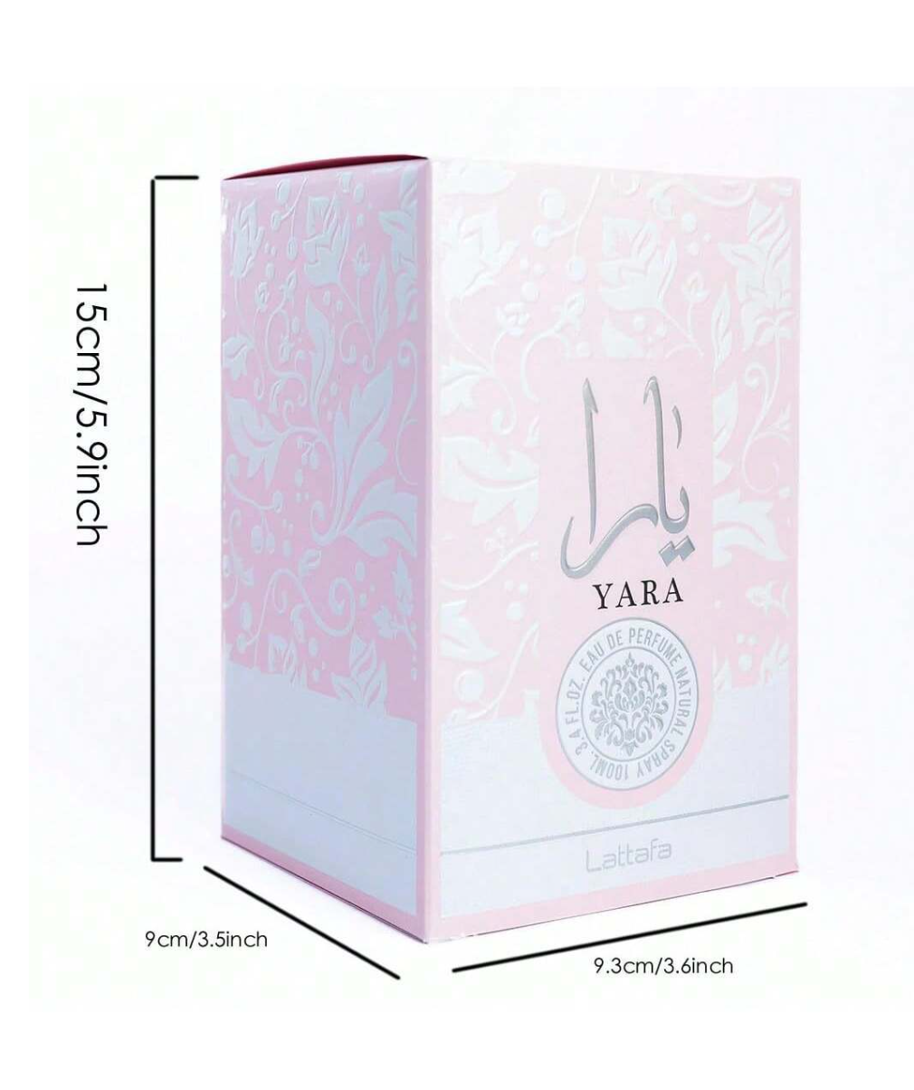 Arabian Essence: Lattafa Yara Eau De Toilette - Captivating Amber Vanilla Delight in Every Spray!"