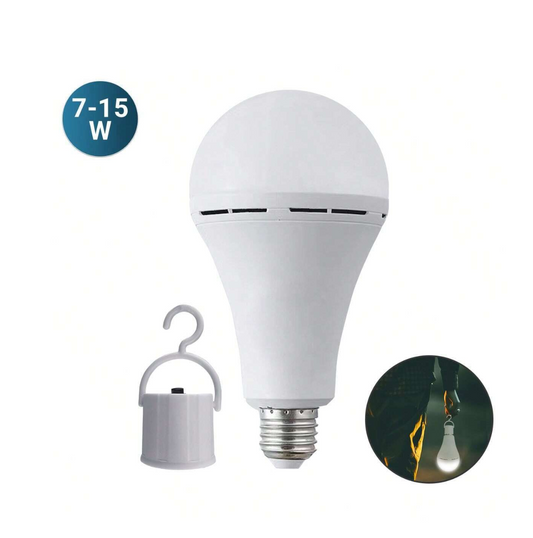 Light Up Anywhere, Anytime: Ultimate Rechargeable Backup Bulb with Portable Power!