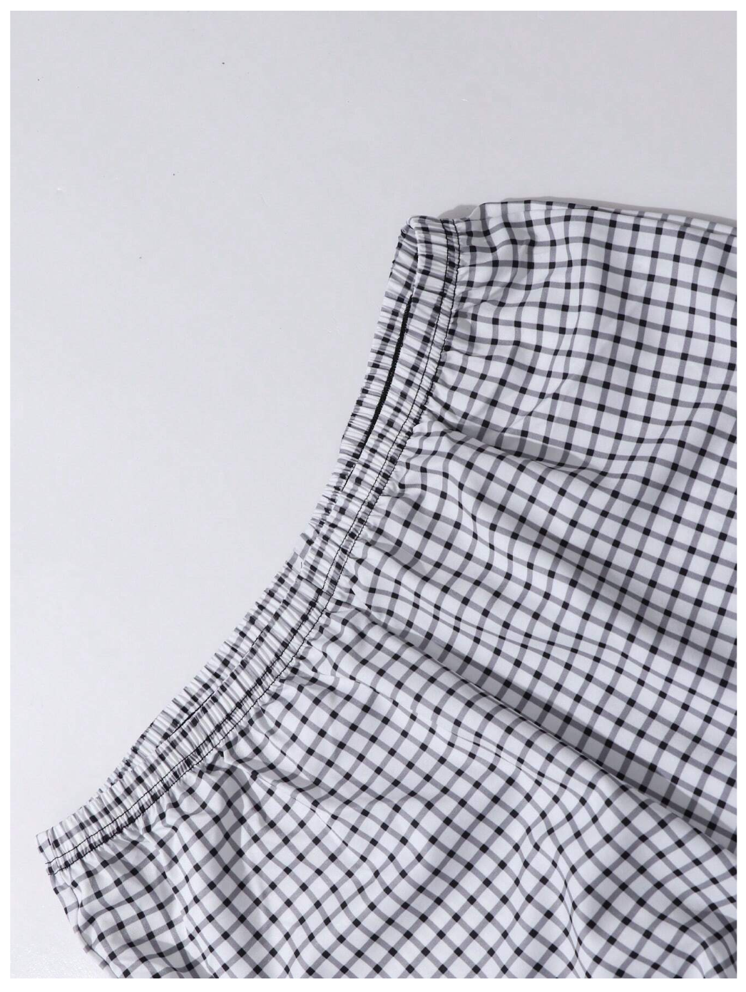 Plaid Dreams: Men's 3pcs Sleep Pants Set.