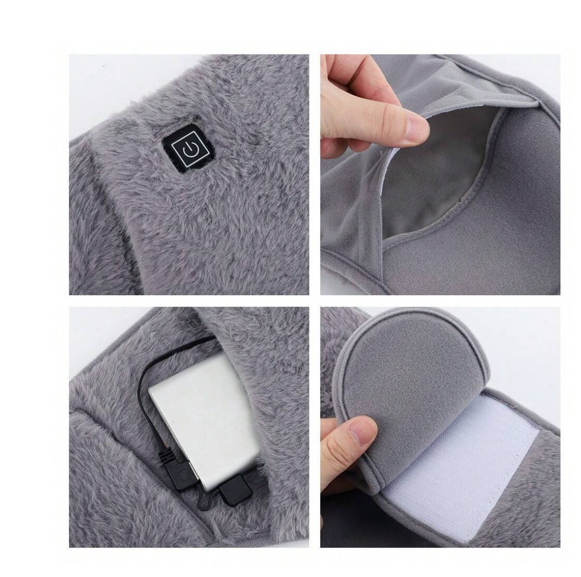 On-the-Go Warmth: Portable Cordless Heating Pad with Graphene Technology for Women and Girls – Fast, Versatile, and USB Rechargeable!