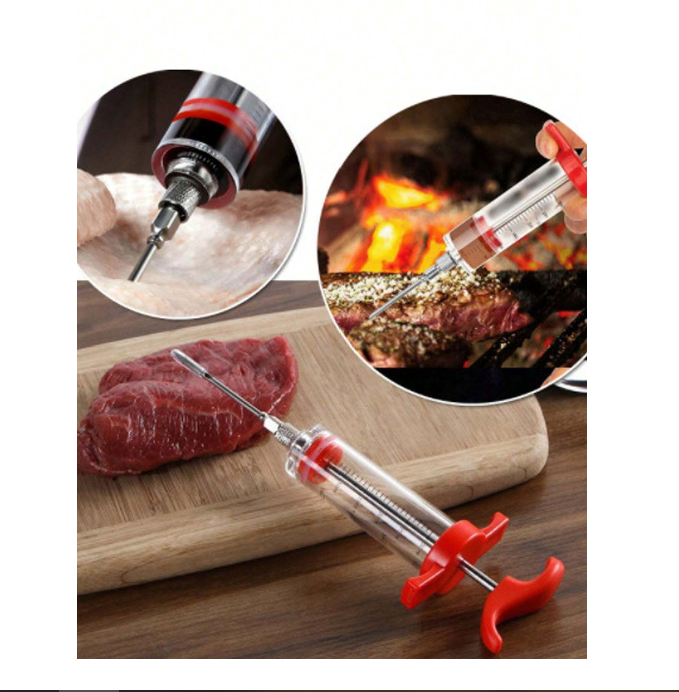 Savor the Flavor: 1pc Kitchen Seasoning Syringe – Injecting Culinary Excellence!
