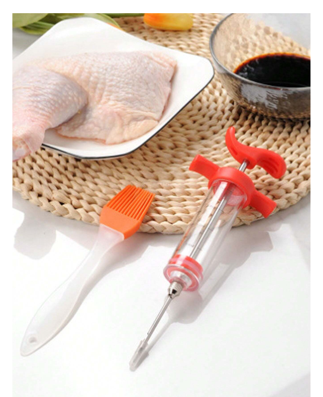 Savor the Flavor: 1pc Kitchen Seasoning Syringe – Injecting Culinary Excellence!