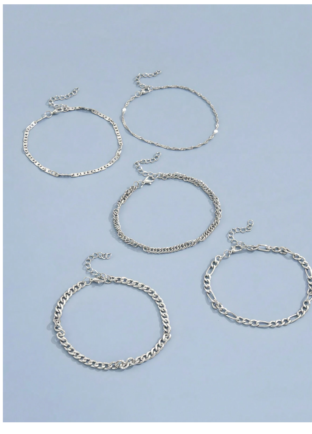 Glamorous Serpent Style: 1pc European & American Fashionable & Simple Metal Snake Chain Anklet Set - Perfect for Beach Outfits and Everyday Chic!