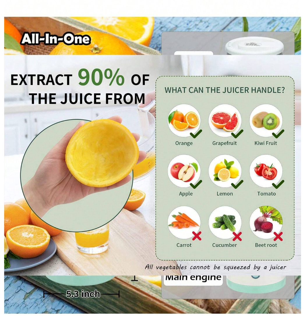 Juice on the Go: Your Ultimate Multifunctional Portable Juicer Extractor!