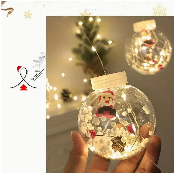 Enchanting LED Christmas Curtain Lights: Snowmen, Wishing Balls, and Festive Trees Illuminate Your Holiday Decor