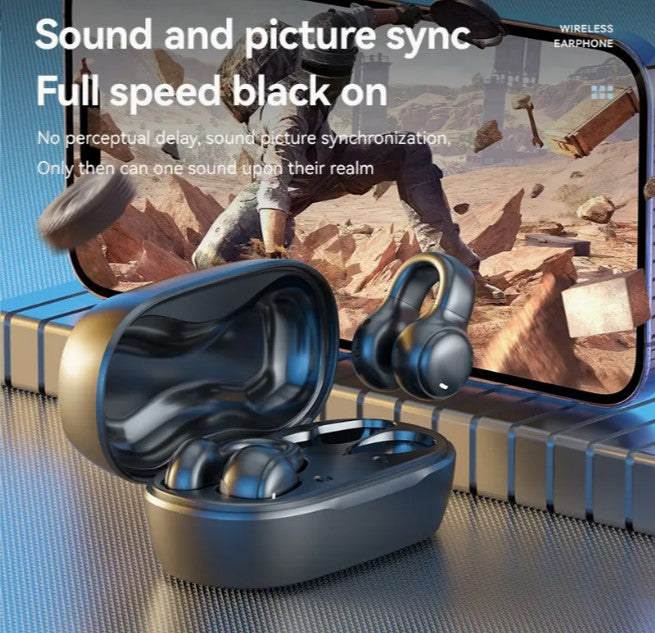 Immerse in Sound: Clip Ear TWS Waterproof Hi-Fi Stereo Wireless Earbuds - Your Ultimate Companion for Music, Gaming, and On-the-Go Adventures