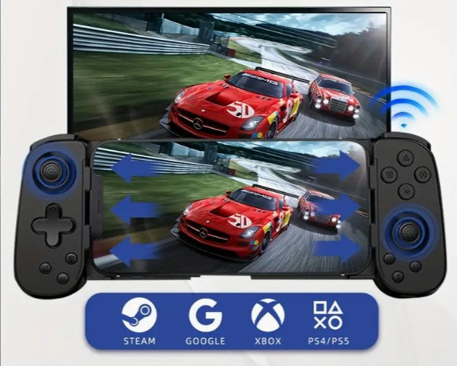Game Everywhere: Six Axis Gyroscope Mobile Gamepad - PS4/Xbox Streaming Controller Support for Android/iOS Smartphones
