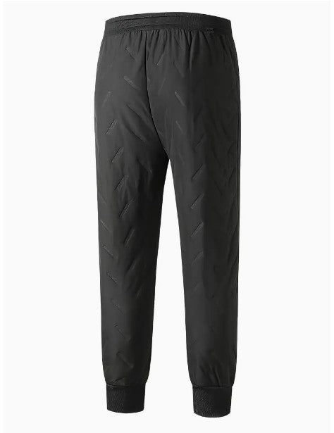 Cozy Stride: Warm Fleece Thick Joggers - Men's Casual Waist Drawstring Zipper Pockets Sweatpants for Fall/Winter Outdoor Activities