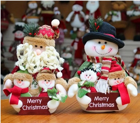 "Memories in Plush: Christmas Family Photo Doll - Festive Decoration, Gift, and Cherished Home Decor"